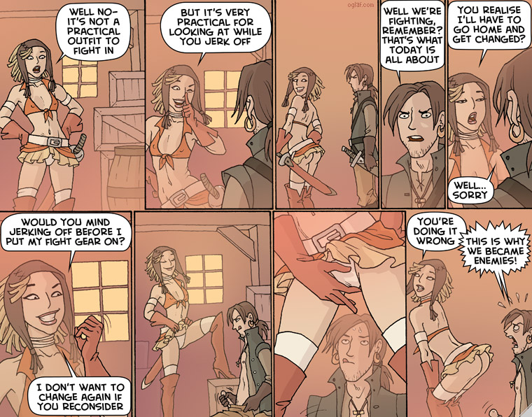 Swordfight at the barrel factory